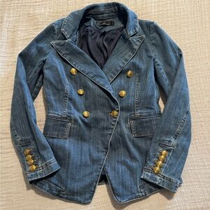 WHBM Denim Studio Blazer